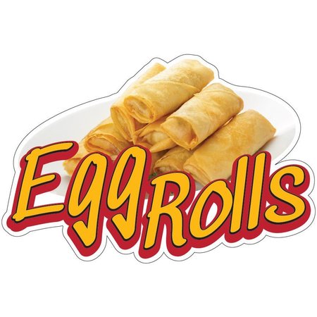 SIGNMISSION Egg Rolls Decal Concession Stand Food Truck Sticker, 8" x 4.5", D-DC-8 Egg Rolls19 D-DC-8 Egg Rolls19